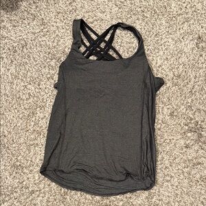 Lululemon Athletica Charcoal Strappy Tank Top